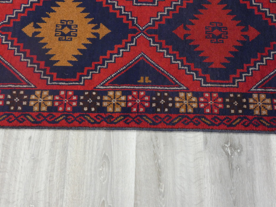 Afghan Hand Knotted Baluchi Rug Size: 205 x 105cm-Baluchi Rug-Rugs Direct