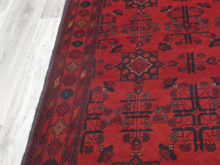 Afghan Hand Knotted Khal Mohammadi Rug Size: 198 x 126cm-Afghan Rug-Rugs Direct