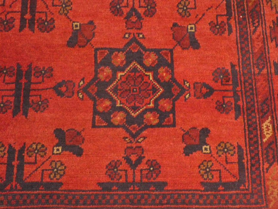 Afghan Hand Knotted Khal Mohammadi Rug Size: 198 x 126cm-Afghan Rug-Rugs Direct