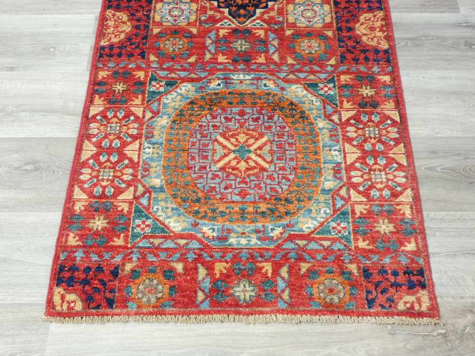 Afghan Hand Knotted Choubi Hallway Runner Size: 307 x 82cm-Hallway Runner-Rugs Direct