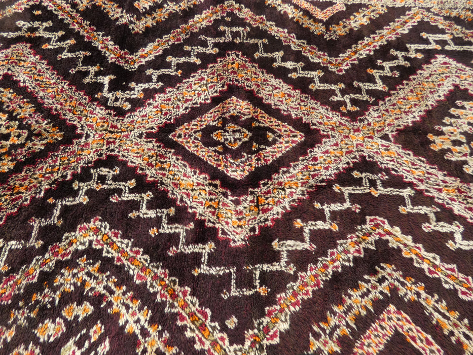 Vintage Tribal Moroccan Atlas Zayane Rug Size: 317 x 188cm-Moroccan Rug-Rugs Direct