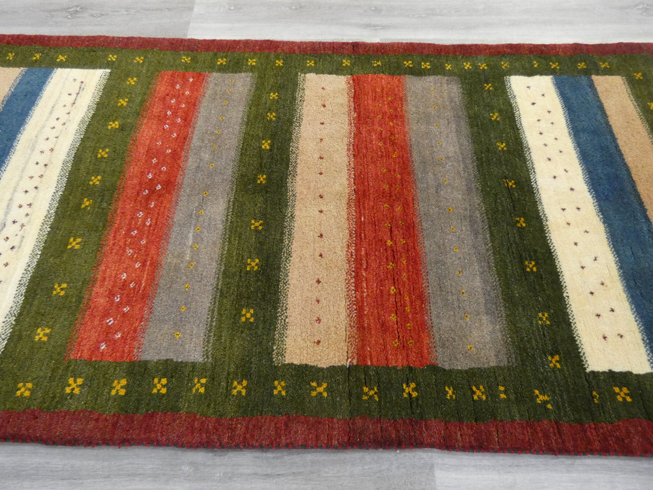 Authentic Persian Hand Knotted Gabbeh Rug Size: 173 x 86cm-Persian Gabbeh Rug-Rugs Direct