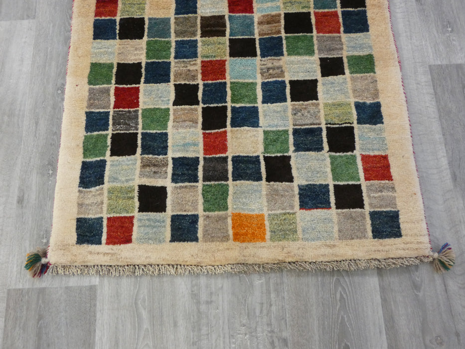 Authentic Persian Hand Knotted Gabbeh Rug Size: 162 x 81cm-Persian Gabbeh Rug-Rugs Direct