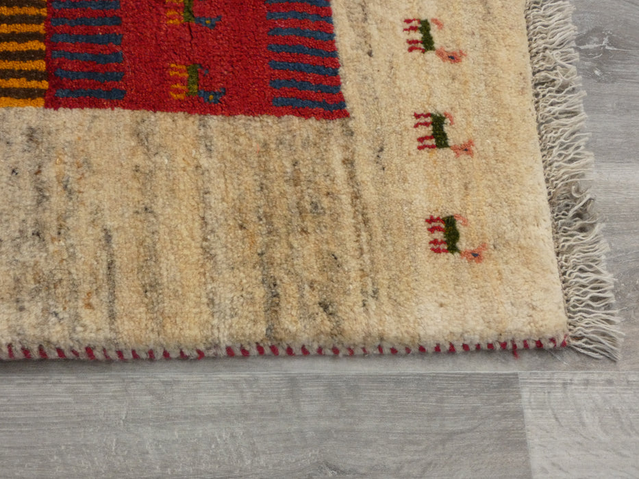 Authentic Persian Hand Knotted Gabbeh Rug Size: 200 x 148cm-Persian Gabbeh Rug-Rugs Direct