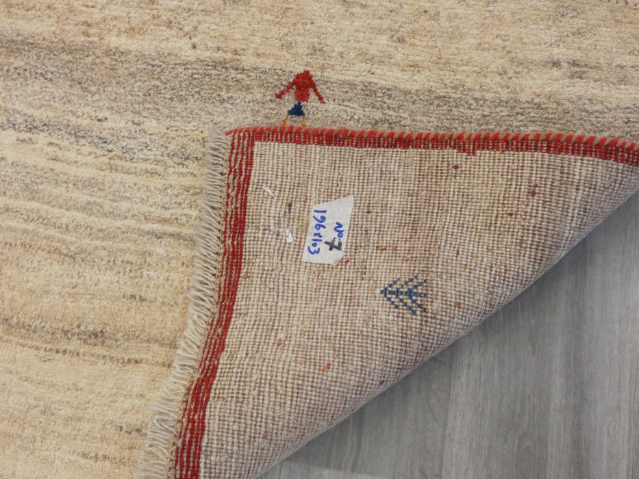 Authentic Persian Hand Knotted Gabbeh Rug Size: 196 x 103cm-Persian Gabbeh Rug-Rugs Direct
