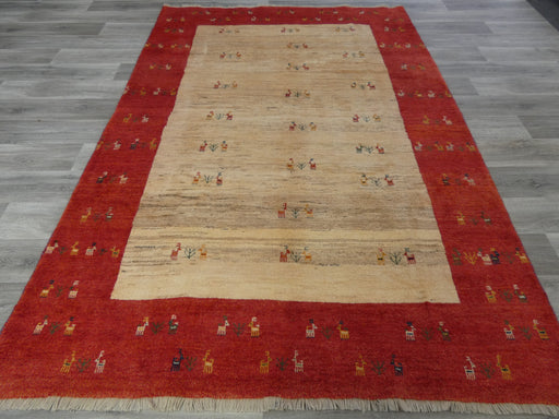 Authentic Persian Hand Knotted Gabbeh Rug Size: 290 x 203cm-Persian Gabbeh Rug-Rugs Direct