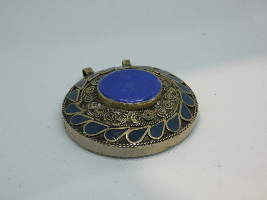 Tibetan Necklace Pendant, Handmade and Traditional-Nepalese Tibetan Jewelry-Rugs Direct
