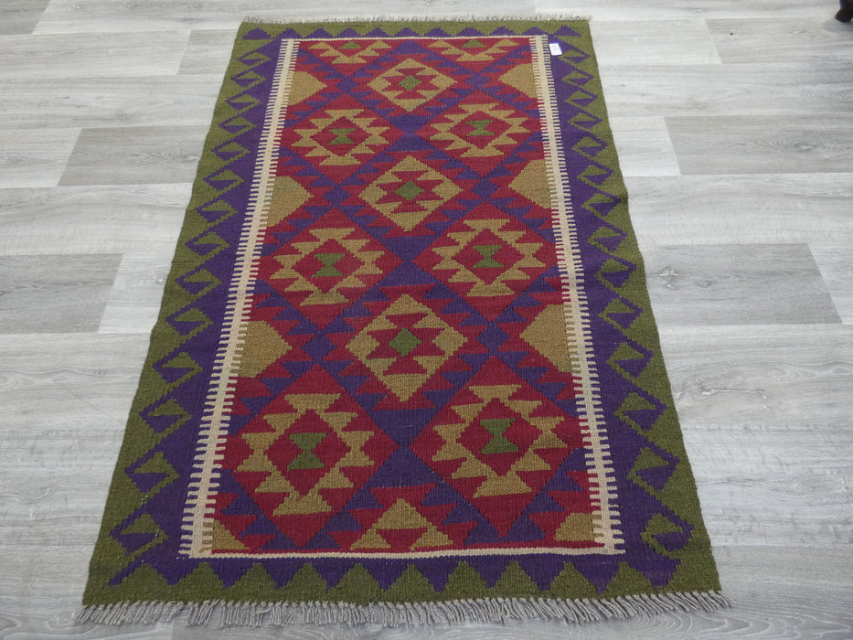Hand Made Afghan Uzbek Kilim Rug Size: 149 x 99cm-Kilim Rug-Rugs Direct