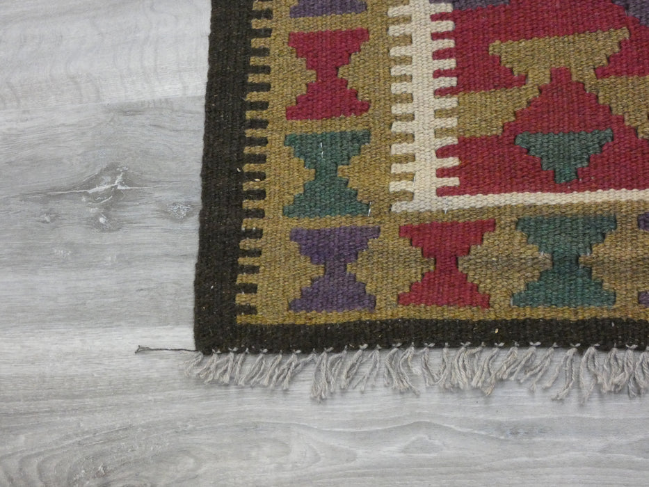 Hand Made Afghan Uzbek Kilim Rug Size: 151 x 97cm-Kilim Rug-Rugs Direct