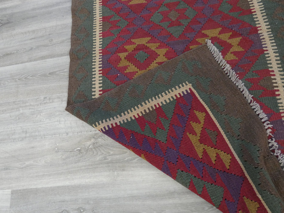 Hand Made Afghan Uzbek Kilim Rug Size: 190 x 103cm-Kilim Rug-Rugs Direct