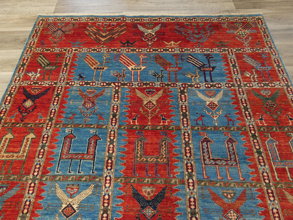 Afghan Hand Knotted Choubi Rug Size: 267 x 181cm-Afghan Rug-Rugs Direct