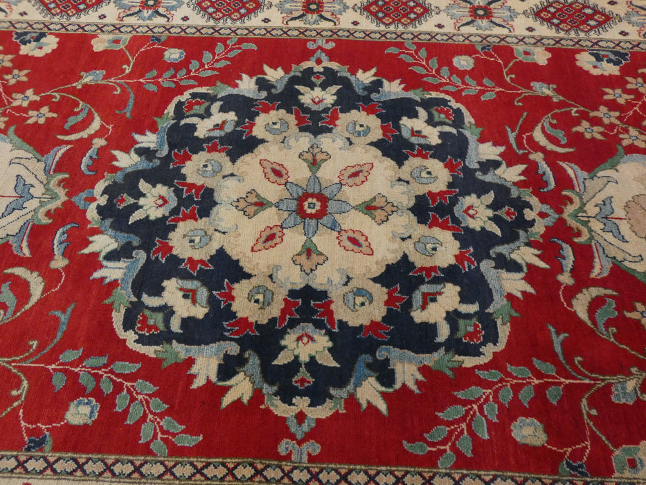 Afghan Hand Knotted Kazak Rug Size: 300 x 181cm-Oriental Rug-Rugs Direct