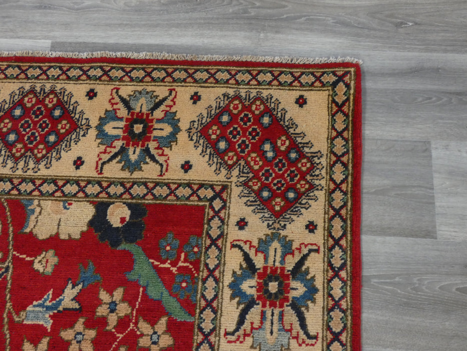 Afghan Hand Knotted Kazak Rug Size: 300 x 181cm-Oriental Rug-Rugs Direct