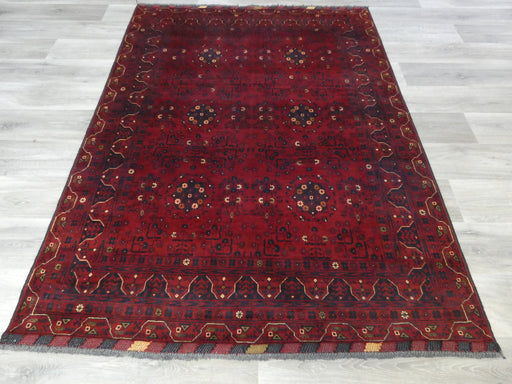 Afghan Hand Knotted Khal Mohammadi Rug Size: 198 x 151cm-Afghan Rugs-Rugs Direct
