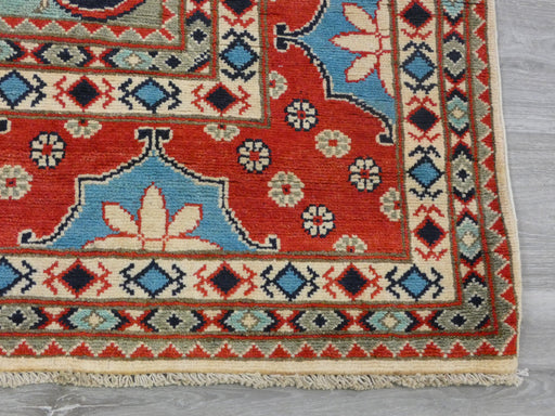 Afghan Hand Knotted Kazak Rug Size: 296 x 201cm-Oriental Rug-Rugs Direct