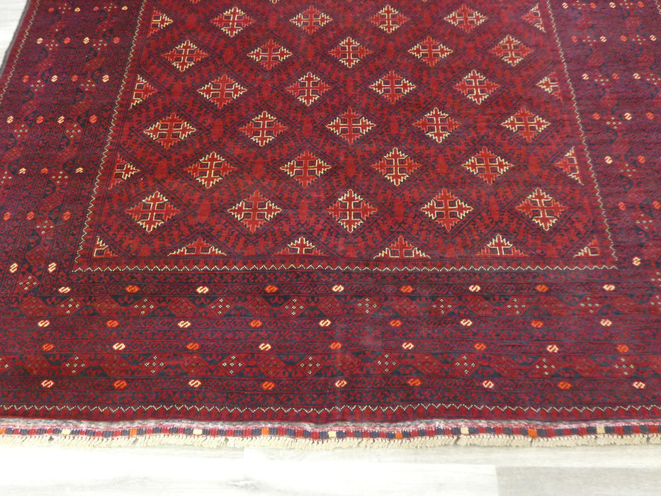 Afghan Hand Knotted Khal Mohammadi Rug Size: 288 x 190cm-Afghan Rugs-Rugs Direct