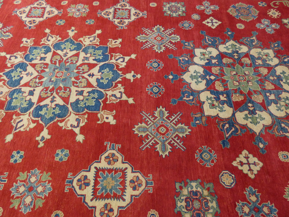 Afghan Hand Knotted Kazak Oversized Rug Size: 504 x 296cm-Oversized Rug-Rugs Direct