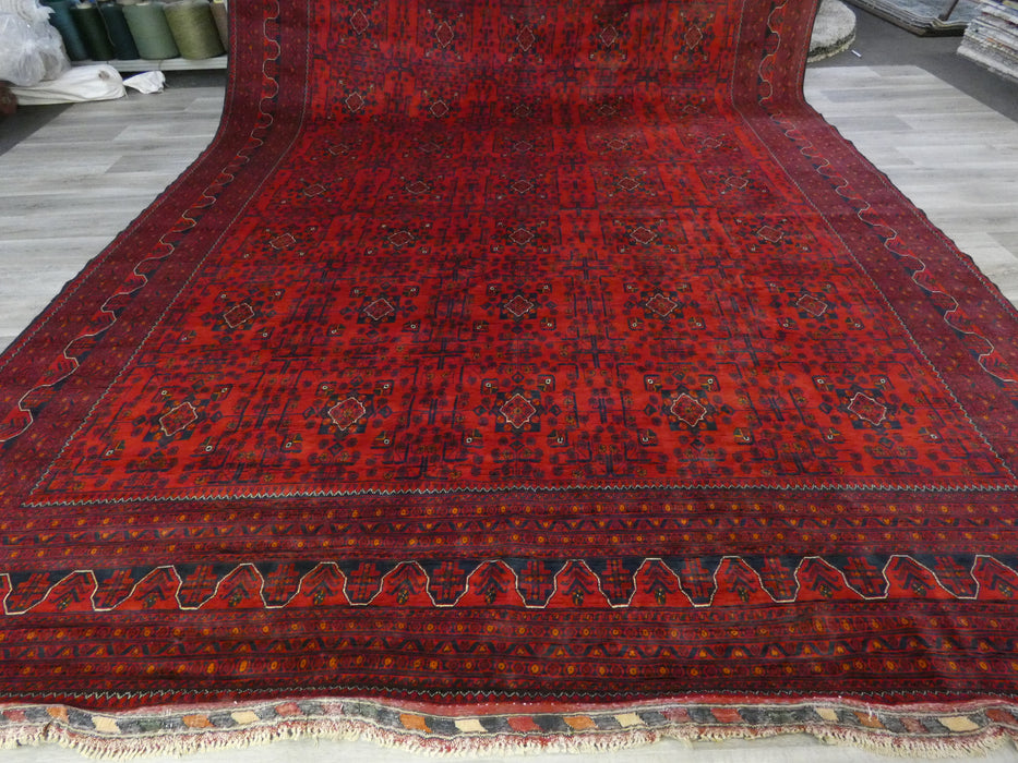 Afghan Hand Knotted Khal Mohammadi Rug Size: 398 x 299cm-Afghan Rugs-Rugs Direct