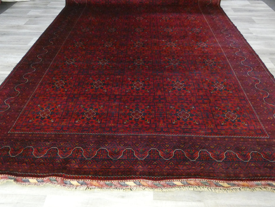 Afghan Hand Knotted Khal Mohammadi Rug Size: 398 x 292cm-Afghan Rugs-Rugs Direct