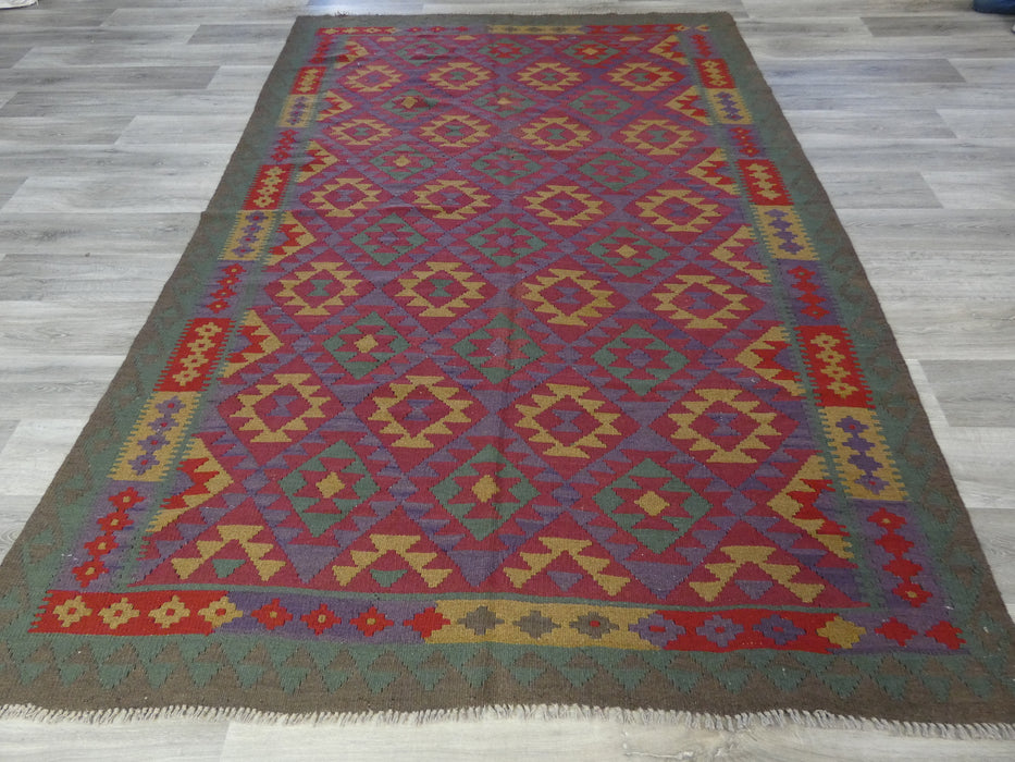 Hand Made Afghan Uzbek Kilim Rug Size: 285 x 196cm-Kilim Rug-Rugs Direct