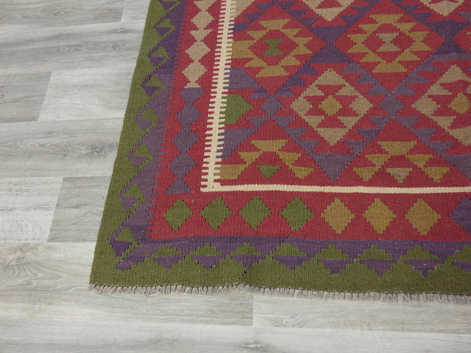 Hand Made Afghan Uzbek Kilim Rug Size: 286 x 194cm-Kilim Rug-Rugs Direct