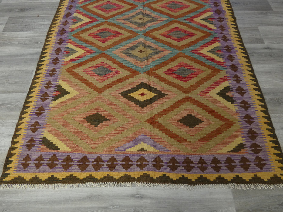 Afghan Handmade Choubi Kilim Rug Size: 255 x 151cm-Kilim Rug-Rugs Direct