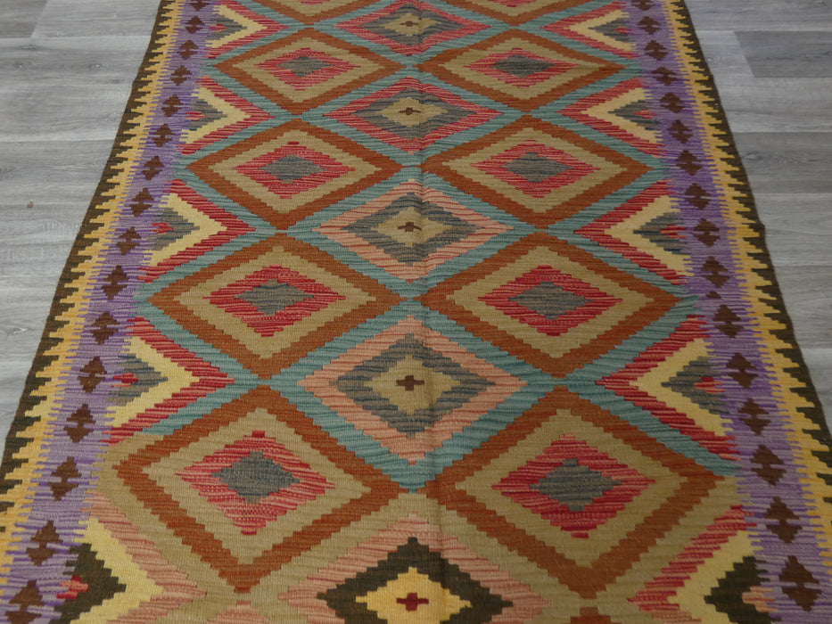 Afghan Handmade Choubi Kilim Rug Size: 255 x 151cm-Kilim Rug-Rugs Direct