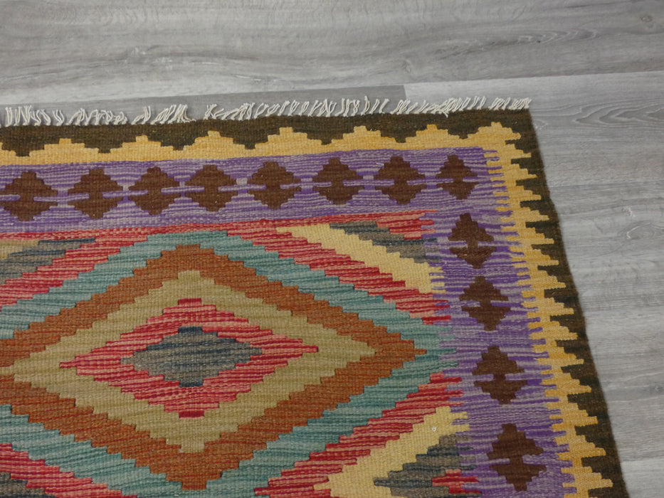 Afghan Handmade Choubi Kilim Rug Size: 255 x 151cm-Kilim Rug-Rugs Direct