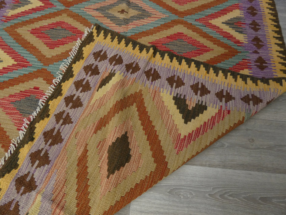 Afghan Handmade Choubi Kilim Rug Size: 255 x 151cm-Kilim Rug-Rugs Direct