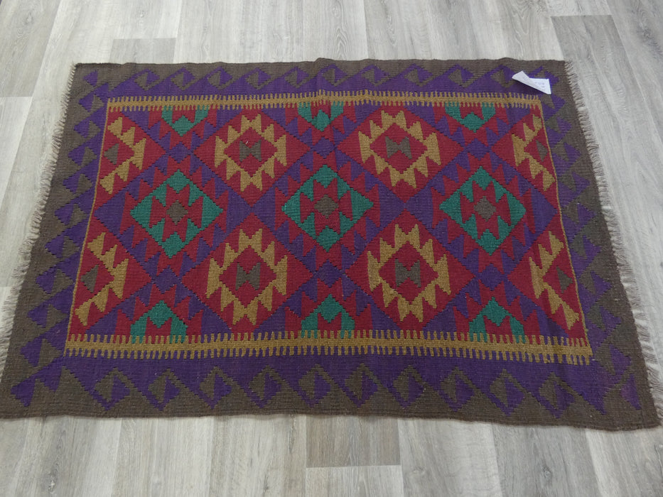 Hand Made Afghan Uzbek Kilim Rug Size: 145x 102cm-Kilim Rug-Rugs Direct