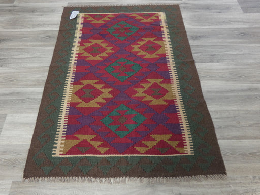 Hand Made Afghan Uzbek Kilim Rug Size: 152 x 97cm-Kilim Rug-Rugs Direct