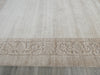 Modern Plain Beige and Cream Border High Quality Handmade Wool & Bamboo Silk Rug-Wool Rug-Rugs Direct