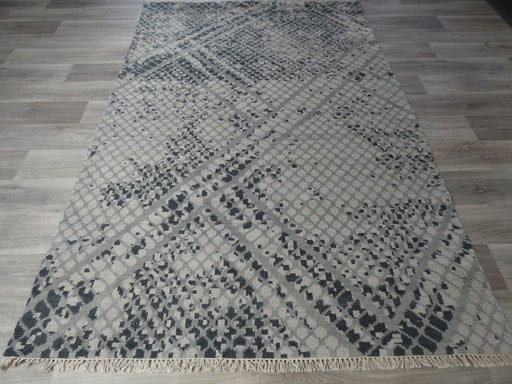 NZ Wool Hand Knotted Modern Design Rug Size: 181 x 267cm-Natural/wool Rug-Rugs Direct