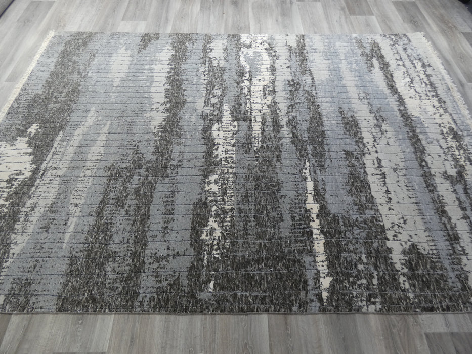 NZ Wool & Bamboo Silk Hand Knotted Modern Design Rug Size: 188 x 272cm-Bamboo Silk-Rugs Direct