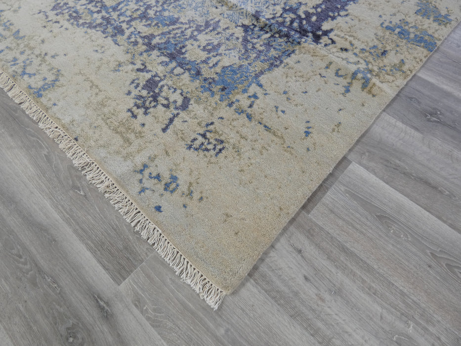 Spectacular Bamboo Silk & NZ Wool Hand Knotted Erased Design Rug Size: 235 x 300m-Bamboo Silk-Rugs Direct