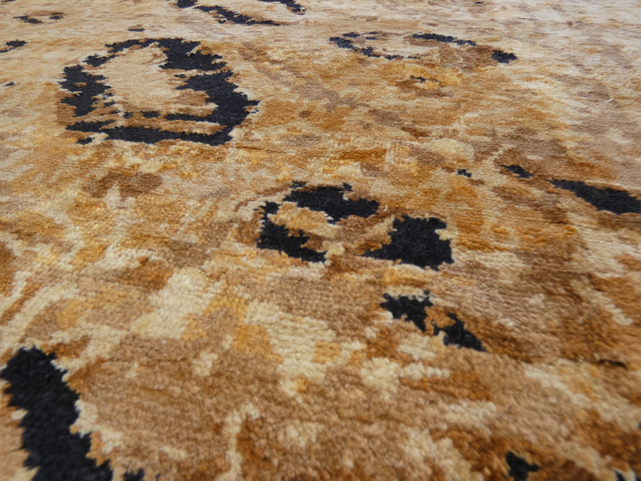 Bamboo Silk & NZ Wool Hand Knotted Golden Tree Design Rug Size: 236 x 299cm-Modern Rug-Rugs Direct