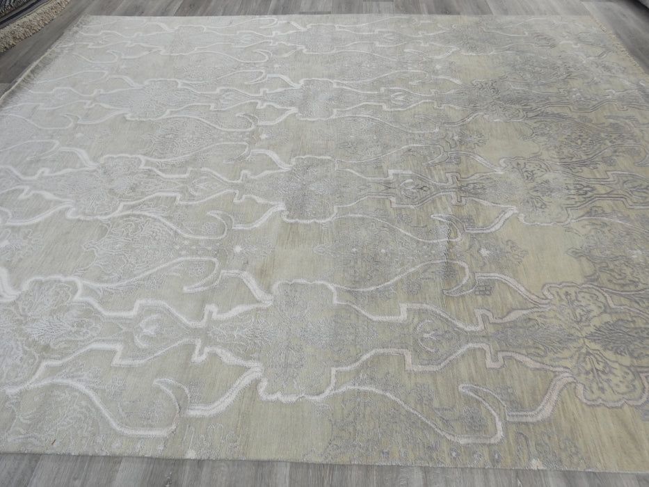 Bamboo Silk and Nz Wool Hand Knotted Ornate Design Rug Size: 244 x 309cm-Bamboo Silk-Rugs Direct
