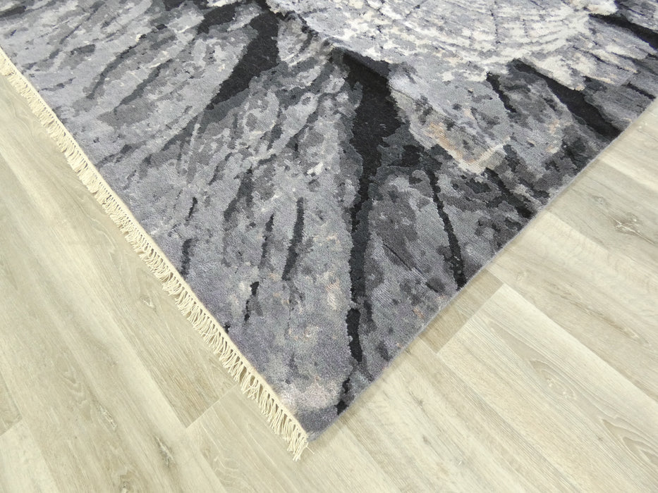 Bamboo Silk and Nz Wool Hand Knotted Tree Trunk Design Rug Size: 246 x 304cm-Bamboo Silk-Rugs Direct