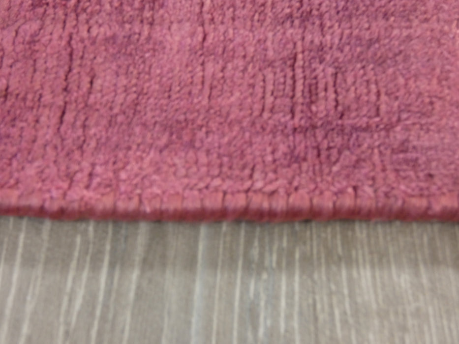 Rouge Colour Hand Loomed Bamboo Silk Look Rug-Bamboo Silk-Rugs Direct
