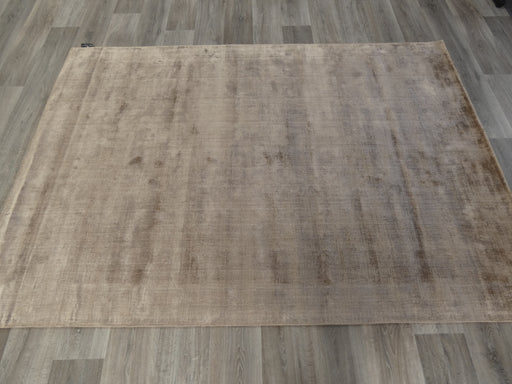 Latte Colour Hand Loomed Bamboo Silk Look Rug-Bamboo Silk-Rugs Direct