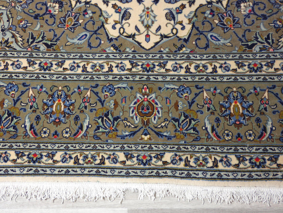 Floral Persian Hand Knotted Kashan Rug Size: 200 x 300cm-Persian Rug-Rugs Direct