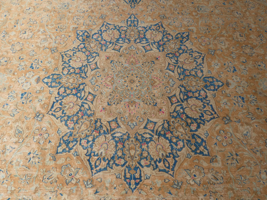 Overdyed Handmade Vintage Persian Rug Size: 442 x 306cm-Overdyed Rug-Rugs Direct