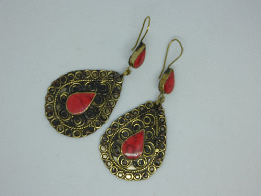 Afghan Earring, Handmade and Traditional - Rugs Direct
