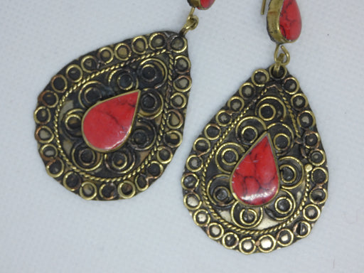 Afghan Earring, Handmade and Traditional - Rugs Direct