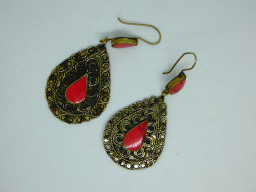 Afghan Earring, Handmade and Traditional - Rugs Direct