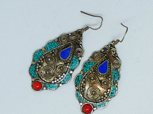 Afghan Earring, Handmade and Traditional - Rugs Direct