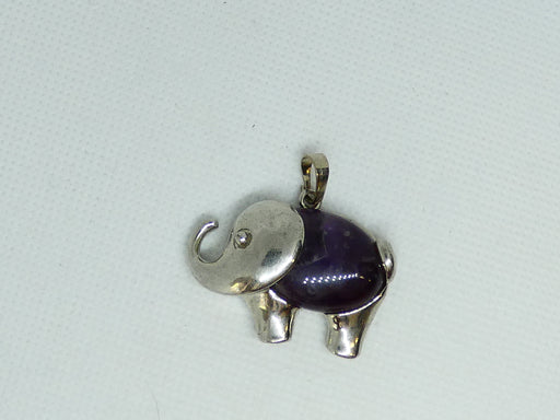 Top Quality Amethyst Gemstone Elephant Pendant Oval Cabochon Stone Pendant - Rugs Direct