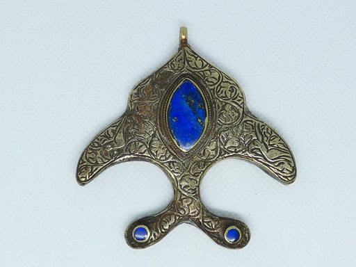 Afghan Kuchi Necklace Pendant, Handmade and Traditional - Rugs Direct