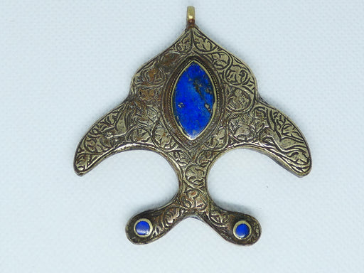 Afghan Kuchi Necklace Pendant, Handmade and Traditional - Rugs Direct