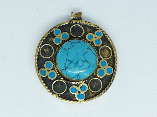 Afghan Kuchi Necklace Pendant, Handmade and Traditional - Rugs Direct